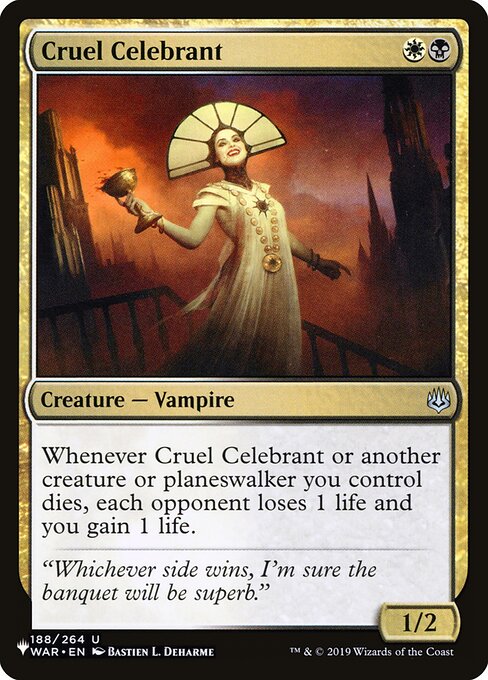 Cruel Celebrant (The List) Near Mint