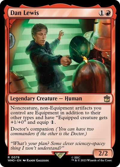 Dan Lewis (Universes Beyond: Doctor Who) Near Mint Foil