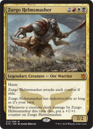 Zurgo, Helmsmasher (Khans of Tarkir) Light Play Foil