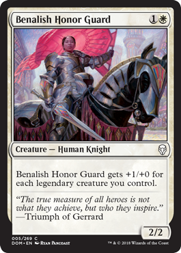 Benalish Honor Guard (Dominaria) Medium Play Foil
