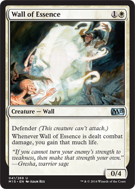 Wall of Essence (Magic 2015 Core Set) Light Play Foil