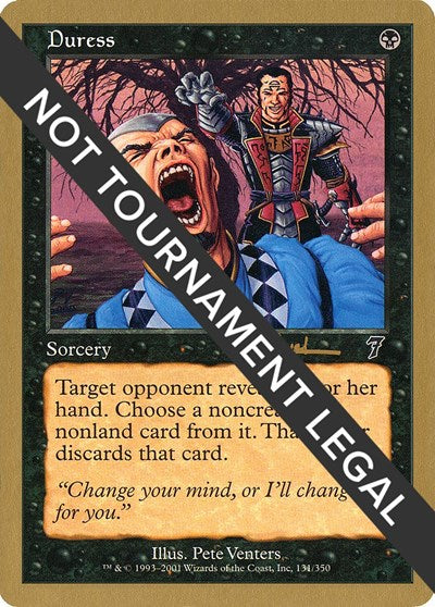 Duress - 2001 Antoine Ruel (7ED) (World Championship Decks) Light Play