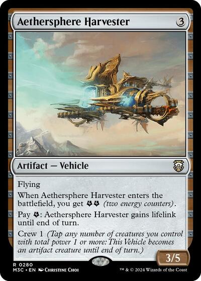 Aethersphere Harvester (Commander: Modern Horizons 3) Light Play
