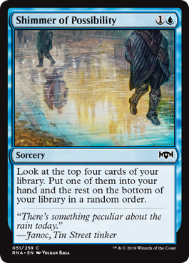Shimmer of Possibility (Ravnica Allegiance) Near Mint Foil