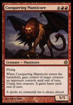 Conquering Manticore (Duel Decks: Heroes vs Monsters) Light Play