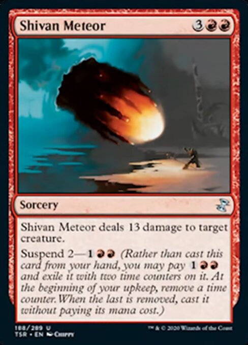 Shivan Meteor (Time Spiral Remastered) Light Play Foil