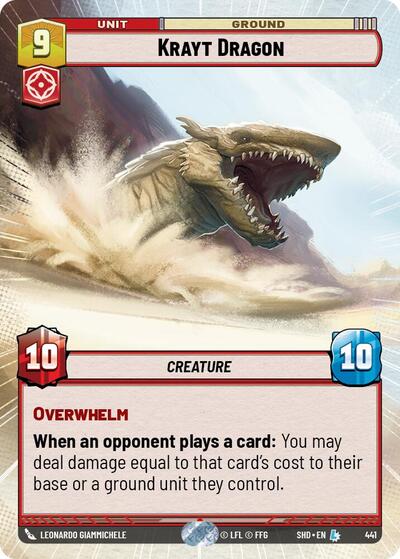 Krayt Dragon (Hyperspace) (Shadows of the Galaxy) Near Mint