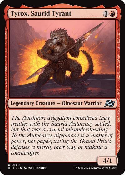 Tyrox, Saurid Tyrant (Aetherdrift) Near Mint Foil