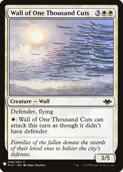 Wall of One Thousand Cuts (Mystery Booster) Light Play