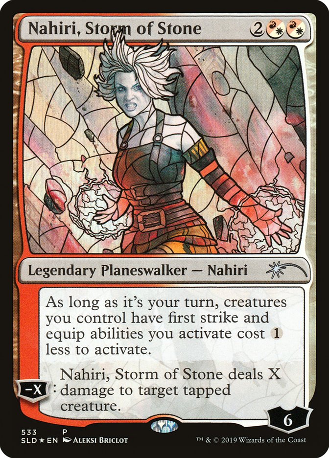 Nahiri, Storm of Stone Stained Glass (Secret Lair) Light Play Foil