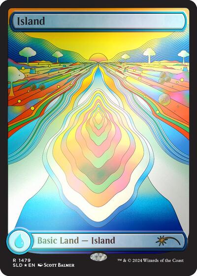 Island (1479) (Rainbow Foil) (Secret Lair) Near Mint Foil