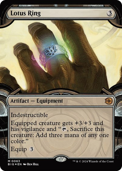 Lotus Ring (Showcase) (Raised Foil) (Outlaws of Thunder Junction: The Big Score) Near Mint Foil