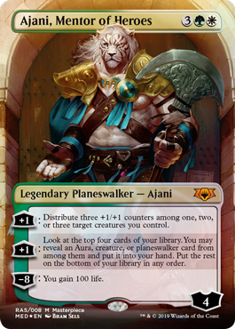 Ajani, Mentor of Heroes (Ravnica Allegiance Mythic Edition) Light Play Foil