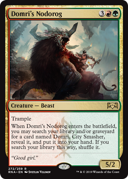 Domri's Nodorog (Ravnica Allegiance) Light Play