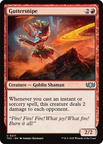 Guttersnipe (Commander: Tarkir: Dragonstorm) Light Play