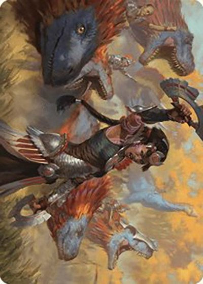 Huatli, Poet of Unity Art Card (Art Series: The Lost Caverns of Ixalan) Near Mint