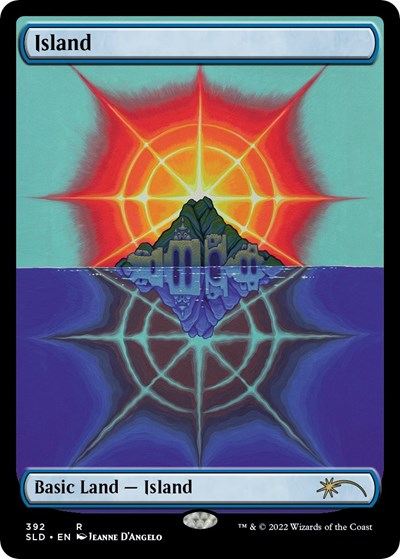 Island (392) (Secret Lair) Light Play Foil