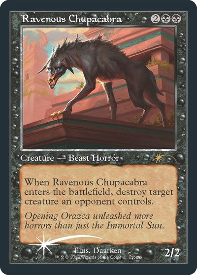 Ravenous Chupacabra  Retro Frame|0|0|0.00