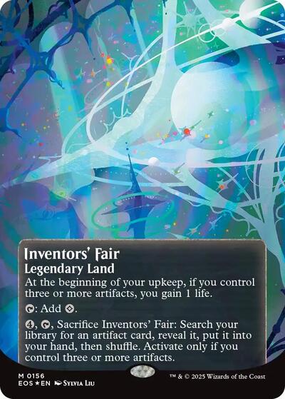 Inventors' Fair (0156) (Borderless) (Galaxy Foil) (Stellar Sights) Light Play Foil
