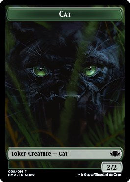 Cat Token (008) (Dominaria Remastered) Light Play