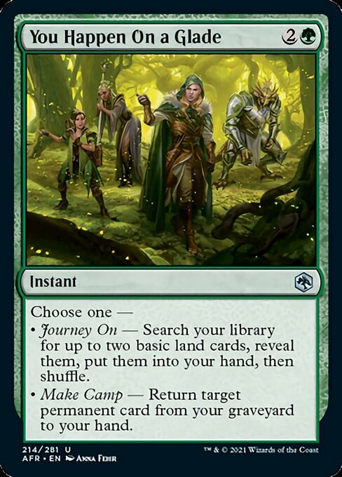 You Happen On a Glade (Adventures in the Forgotten Realms) Light Play Foil