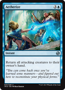 Aetherize (Iconic Masters) Heavy Play Foil