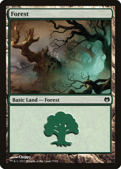 Forest (79) (Duel Decks: Heroes vs. Monsters) Light Play