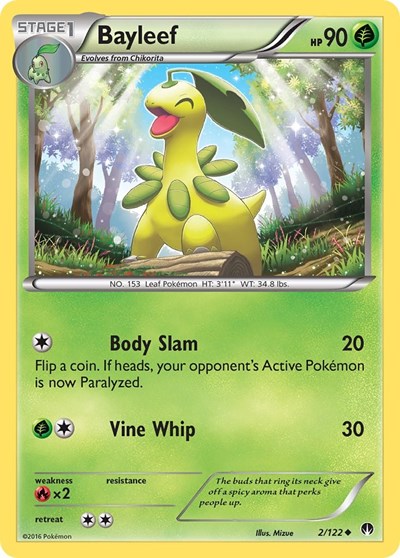 Bayleef (XY - BREAKpoint) Light Play Reverse Holofoil