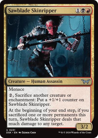 Sawblade Skinripper (Duskmourn: House of Horror) Near Mint Foil