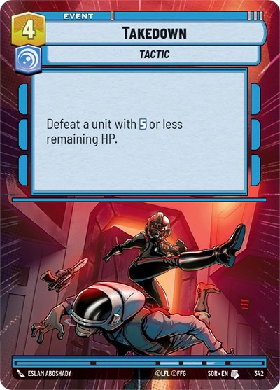 Takedown (Hyperspace) (Spark of Rebellion) Near Mint