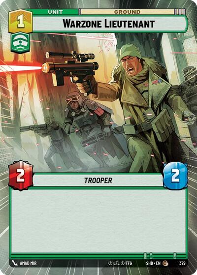 Warzone Lieutenant (Hyperspace) (Shadows of the Galaxy) Near Mint Foil