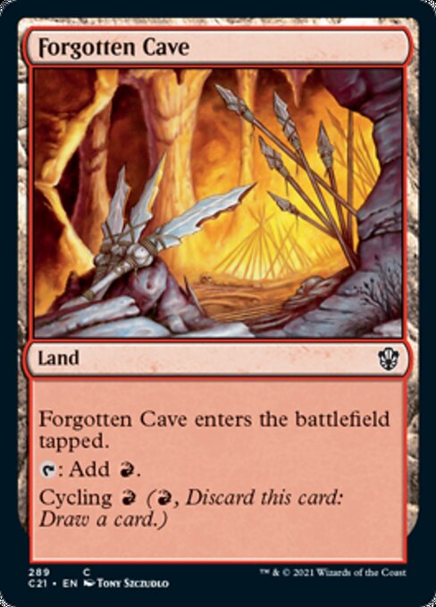 Forgotten Cave (Commander 2021 Strixhaven) Near Mint