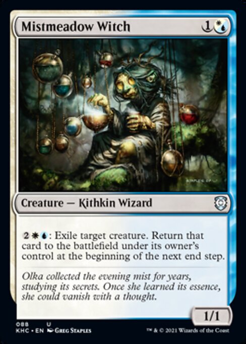 Mistmeadow Witch (Commander 2021 Kaldheim) Light Play