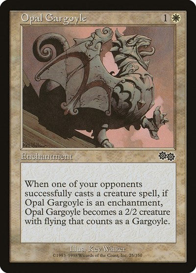 Opal Gargoyle (Urza's Saga) Light Play