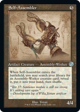 Self-Assembler (Schematic) (The Brothers' War: Retro Frame Artifacts) Light Play Foil