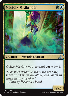 Merfolk Mistbinder (Rivals of Ixalan) Light Play Foil