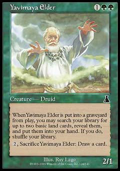 Yavimaya Elder (Urza's Destiny) Medium Play Foil