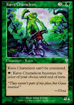 Kavu Chameleon (Invasion) Medium Play Foil