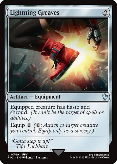 Lightning Greaves (Surge Foil) (Commander: FINAL FANTASY) Near Mint Foil
