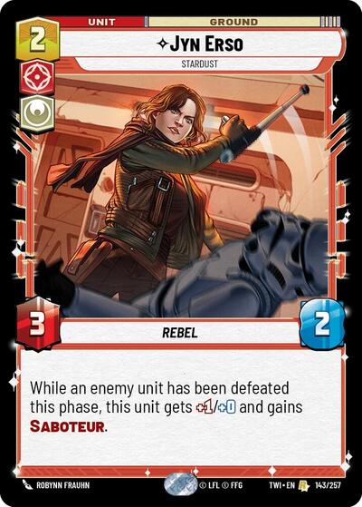 Jyn Erso Stardust (Twilight of the Republic) Near Mint