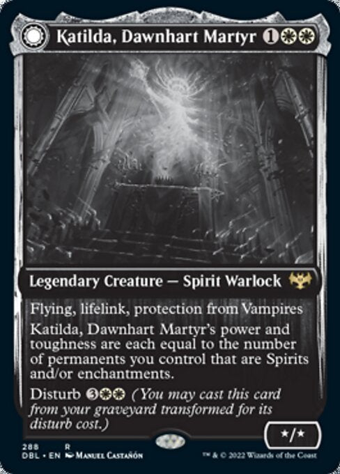 Katilda, Dawnhart Martyr / Katilda's Rising Dawn (Innistrad: Double Feature) Near Mint Foil