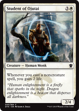 Student of Ojutai (Dragons of Tarkir) Light Play