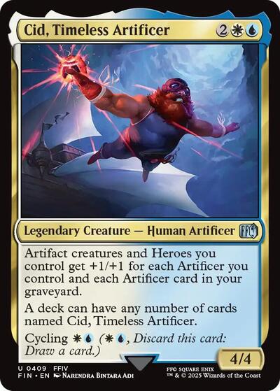 Cid, Timeless Artificer (0409) (Universes Beyond: FINAL FANTASY) Near Mint Foil