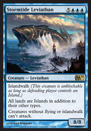 Stormtide Leviathan (Magic 2011 Core Set) Near Mint Foil