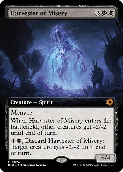 Harvester of Misery (Extended Art) (Outlaws of Thunder Junction: The Big Score) Near Mint