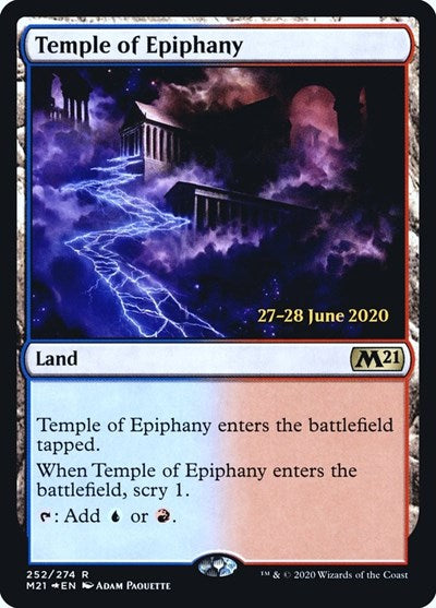 Temple of Epiphany (M21) (Promos: Prerelease Cards) Medium Play Foil