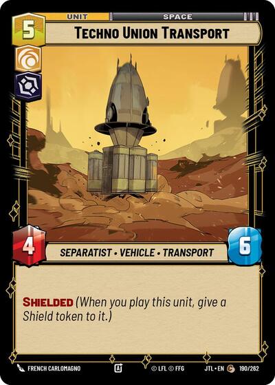 Techno Union Transport (Jump to Lightspeed) Near Mint