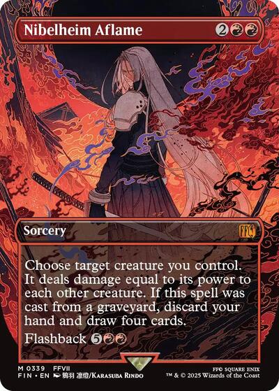 Nibelheim Aflame (Borderless) (Universes Beyond: FINAL FANTASY) Near Mint Foil