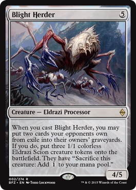 Blight Herder (Battle for Zendikar) Light Play