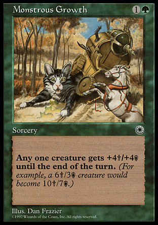 Monstrous Growth (1) (Portal) Medium Play
